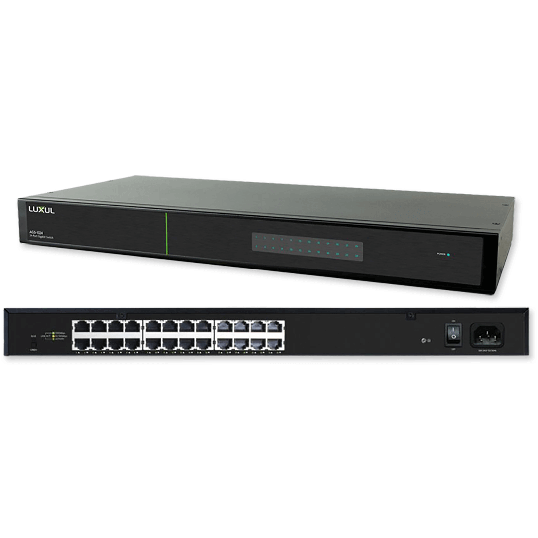 Luxul ags-1024 switch gigabit de 24 puertos